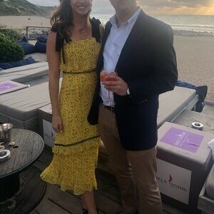 Whistles Yellow Floral Dress, size 6